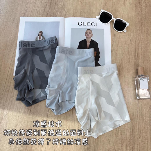 SUNJ055男士速干无痕冰蚕丝内裤 商品图5