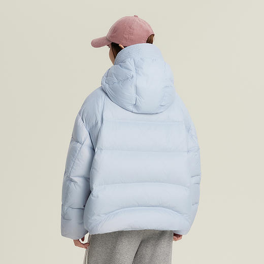 笛莎Deesha青少年女童羽绒服2025冬季女童多彩连帽泡芙羽绒服 商品图4