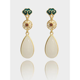 YX ES064银耳坠水滴形长款耳饰