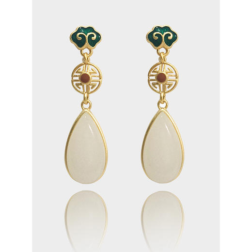 YX ES064银耳坠水滴形长款耳饰 商品图0