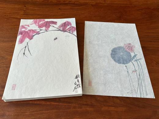 【中国经典笺谱大全】（典藏版）（全套十二种），出品：中国书店  规格：320mmx220mm 安徽泾县特制手工宣纸，每盒数量：100张，包装：礼品盒 售价：1860，可分售，单盒售价：155（全新包邮 商品图3