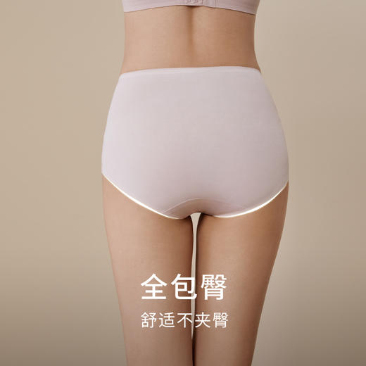 金三塔桑蚕丝内裤女宽松舒适无痕透气亲肤高弹高腰平角女士内裤(私密物品不支持退换货)  NZFFC201 商品图3