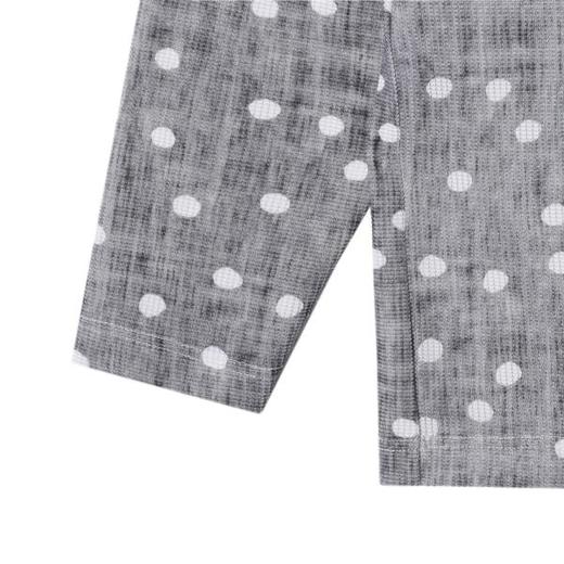 T4625SDSA男士秋冬新款轻奢痞帅男装撞色波点印花半纽扣连帽长袖T恤潮 商品图4