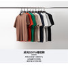 PINLI品立夏季新款男士圆领落肩纯色短袖T恤打底衫GD231111021 商品缩略图0