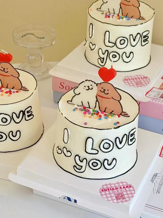 多款式~情人节纪念日情侣卡通蛋糕-低糖处理无添加 商品图1