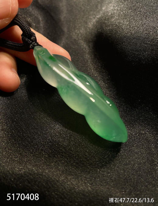 高冰种飘翠福豆素件【5170408】具体价格微信咨询 商品图6