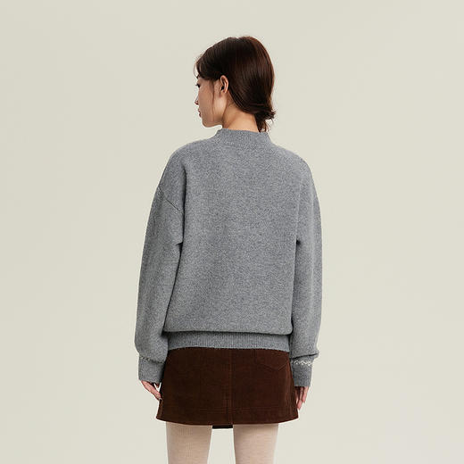 笛莎Deesha青少年女童毛衣2025冬季女童彩色毛衣 商品图4