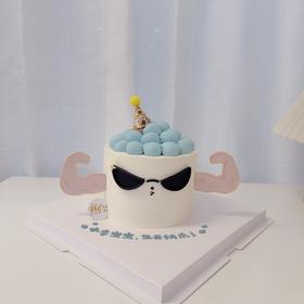 墨镜健身肌肉男/女卡通蛋糕-低糖处理无添加