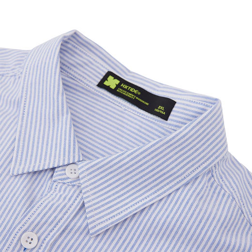 【新品上新】HX 春秋季翻领长袖衬衫纯棉S103533135101 商品图7