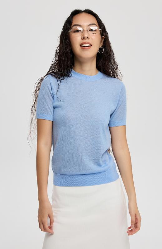 oneup羊毛短袖针织衫 商品图0