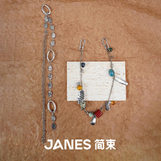 2437 JANES简束·【巴洛克】多功能腰链仿古做旧小众设计感毛衣链项链 商品图3