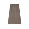 谜底半裙女2025秋季新品A型羊毛混纺醋酸后腰橡筋中长裙253MB1037 商品缩略图4