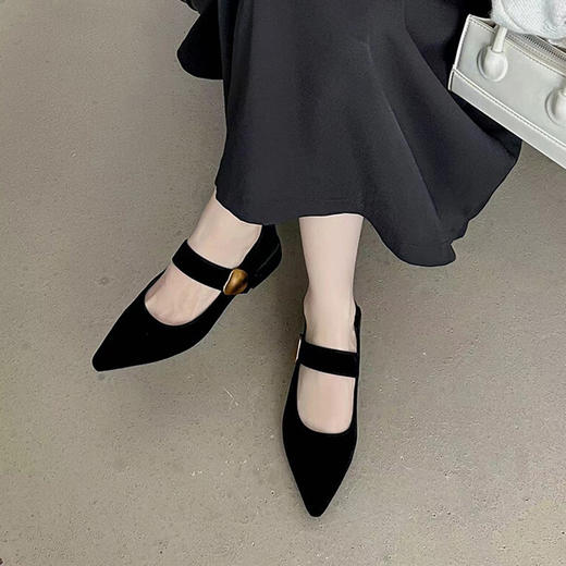 HF法式复古金属扣小皮鞋(LH)(LD)165545893 商品图2