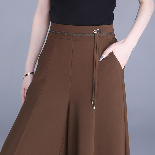 【预售3天】新款高腰小个子八分裤宽松显瘦阔腿裤休闲裤裙裙裤女夏季薄款SERS&YBS-2171 商品图2