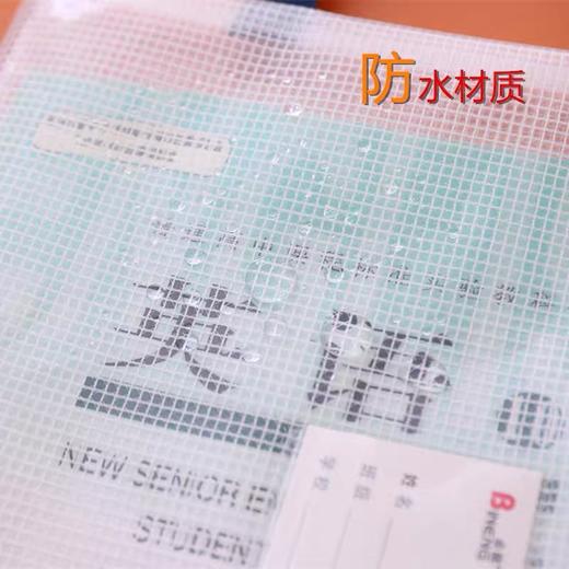 必能双层科目袋立体学科分类袋作业袋加厚加宽A4大容量文件书袋试卷收纳袋双拉链手提袋随机1个 商品图4