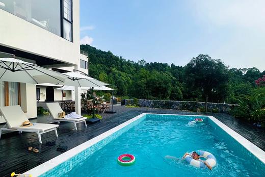 【成都近郊三岔湖·586号院】10房独栋villa泳池别墅（可单房预定），高奢品质度假生活，免费钓鱼哟~wcg 商品图1