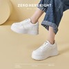 【超轻量小白鞋】ZHR 则则6.5增高小白鞋圆头系带厚底女鞋3802965 商品缩略图6