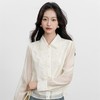 「自」全新升级【铂金会员174/天猫229/差价55】(15159)洛诗琳法式气质天丝衬衫2025年秋季新款蕾丝拼接显瘦衬衣女 商品缩略图3