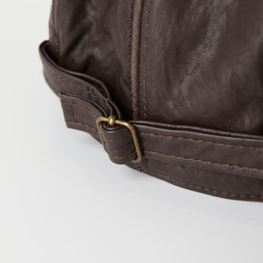 ROMI STUDIO“个性英伦”皮质立体感文艺复古做旧贝雷帽 RWCAP36112 商品图4