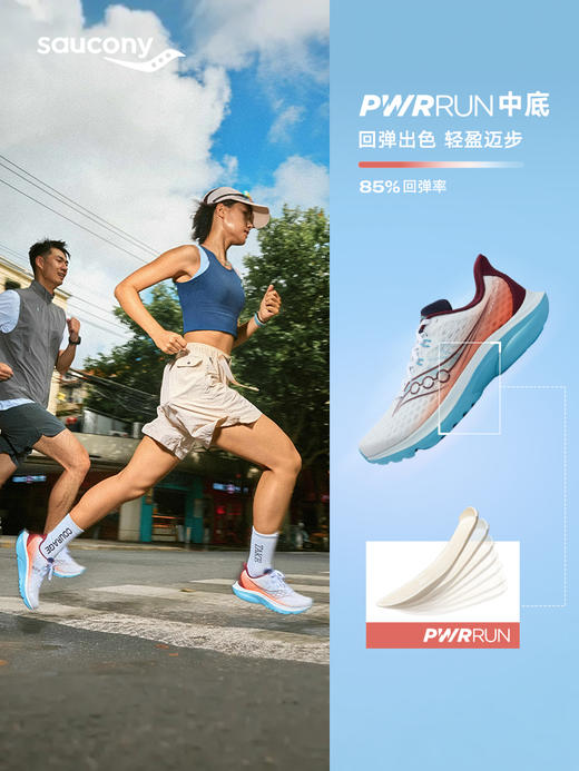 Saucony 索康尼 KINVARA 菁华16 轻量舒适跑步鞋 竞速运动鞋 商品图1