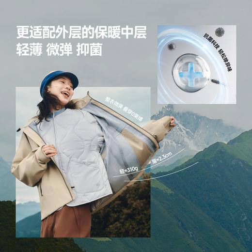 【蕉下精选】蕉下女士气绒外套（圆领、中暖）CL00225 商品图3