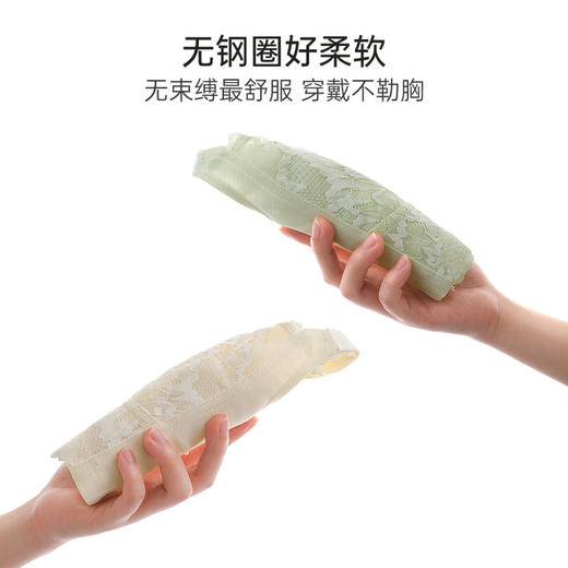 花藤月影 文胸(VIP)【大胸显小 7A抑菌】轻薄聚拢收副乳调整型薄款蕾丝文胸 商品图6