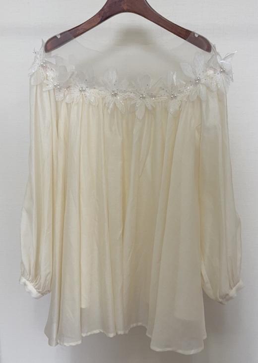 【门店同款】ENJOY秋季“光阴序语”立体花朵拼接上衣 164544944 商品图0