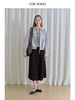 ForPoem 现货 25/FW原创设计中长款棉感结构翻折版型伞裙半身裙 商品缩略图3