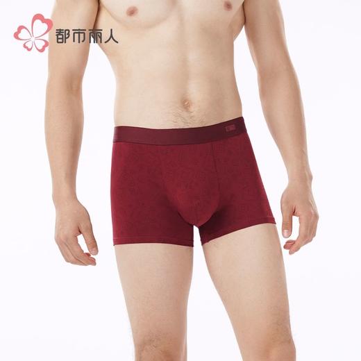 都市丽人内裤男士内裤50S棉拉架内裤明筋平角内裤男内裤FKHC48 商品图1