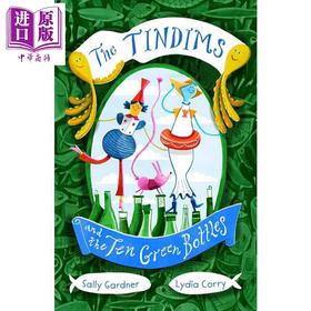 【中商原版】垃圾回收之家 绿瓶子 The Tindims and the Ten Green Bottles 英文原版 儿童文学 黑白插图小说故事 进口童书
