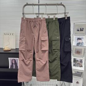 D082123单勾印花大口袋工装休闲长裤束脚卫裤