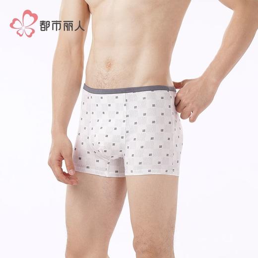 都市丽人内裤男士内裤50S棉拉架内裤小包根平角内裤男内裤FKHC39 商品图2