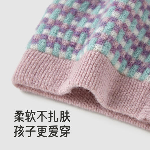【商场同款】英氏儿童毛衣外套针织衫秋冬保暖防寒优雅复古新款 商品图2
