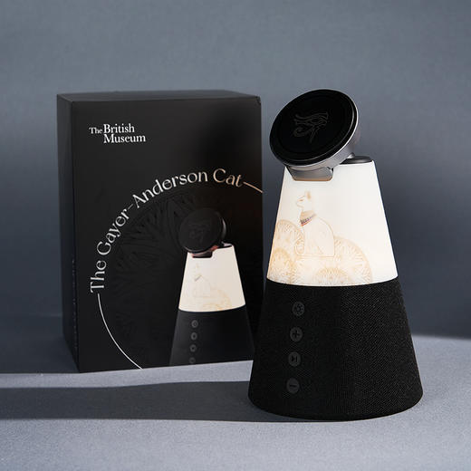 大英博物馆安德森猫系列金字塔三合一无线充电音响氛围灯 商品图3