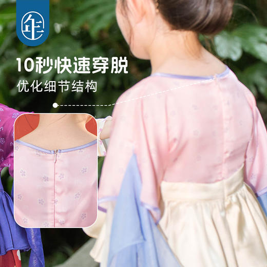 年衣童装女童汉服裙25秋款改良唐装中式古装儒裙桂朵摇摇汉服裙 商品图4