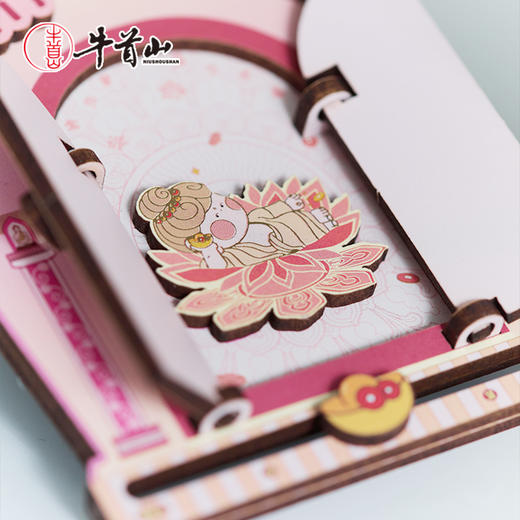 牛首山文创禅境大观可开门木质冰箱贴创意礼物南京纪念品伴手礼 商品图3