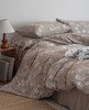 松植屋A类棉麻绑带款四件套日系风花卉撞色提花亚麻棉肌理床单被套 商品缩略图5