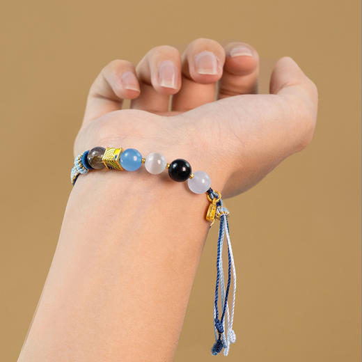 【普陀山】五行五珠款-水 | 水月 · 海潮音 师傅手工编织手绳 商品图3