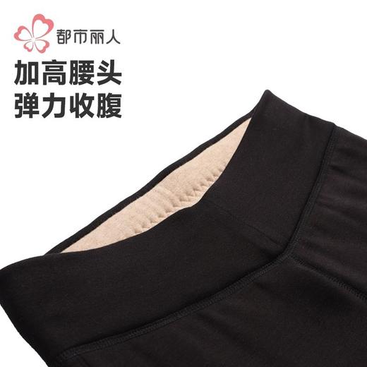 都市丽人打底裤女士保暖裤雅赛尔多层打底裤厚九分女裤LLH4E5 商品图5