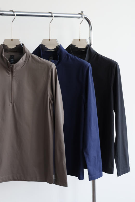 1U1U  半拉链速干衣 半高领长袖T恤运动衫 CX209 商品图1