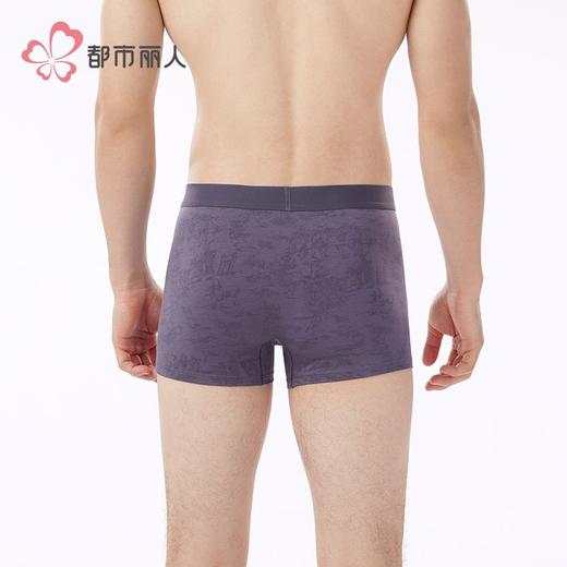 都市丽人内裤男士内裤50S棉拉架内裤明筋平角内裤男内裤FKHC56 商品图3