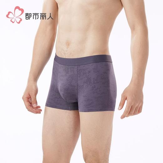 都市丽人内裤男士内裤50S棉拉架内裤明筋平角内裤男内裤FKHC56 商品图2