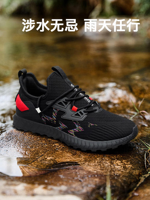 【可泡水！持久型真防水】量橙黑武士防水运动鞋，24小时泡水里不进水！ 商品图6