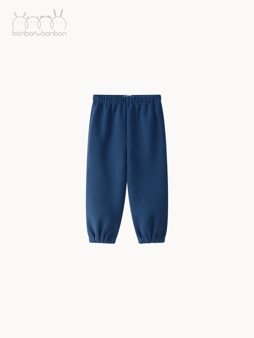 普鲁士蓝针织绣花连帽卫衣套装 商品图1