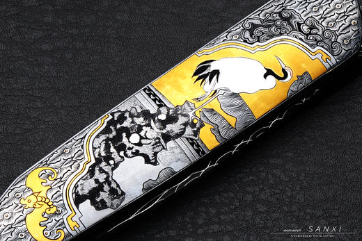 三希堂  现代刀系列  瑞鹤祥龙  未开刃 商品图10