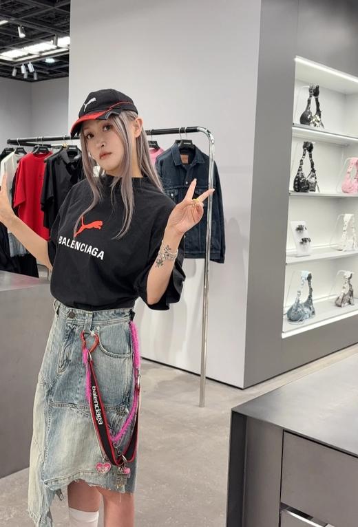 巴黎世家25ss彪马联名字母印花T恤（DY） 商品图5