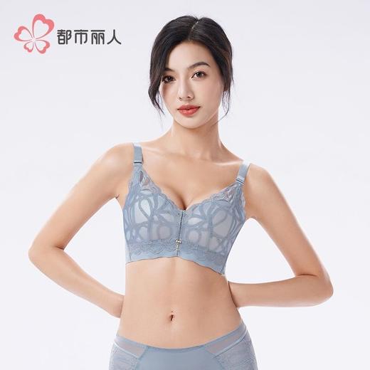 都市丽人内衣蕾丝内衣塑身文胸无调整型文胸无钢圈四排四扣LJH1K9 商品图1