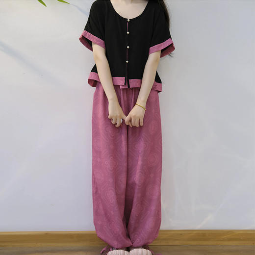 裁缝学苑AQ531坦领小衫灯笼裤套装纸样女装汉服套样板服装打板 商品图4