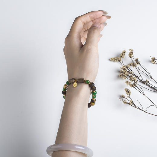 xy0559沉香+碧玉手串 商品图9