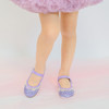 LW绣花网布花边珍珠钉扣爱心跟公主鞋 商品缩略图2